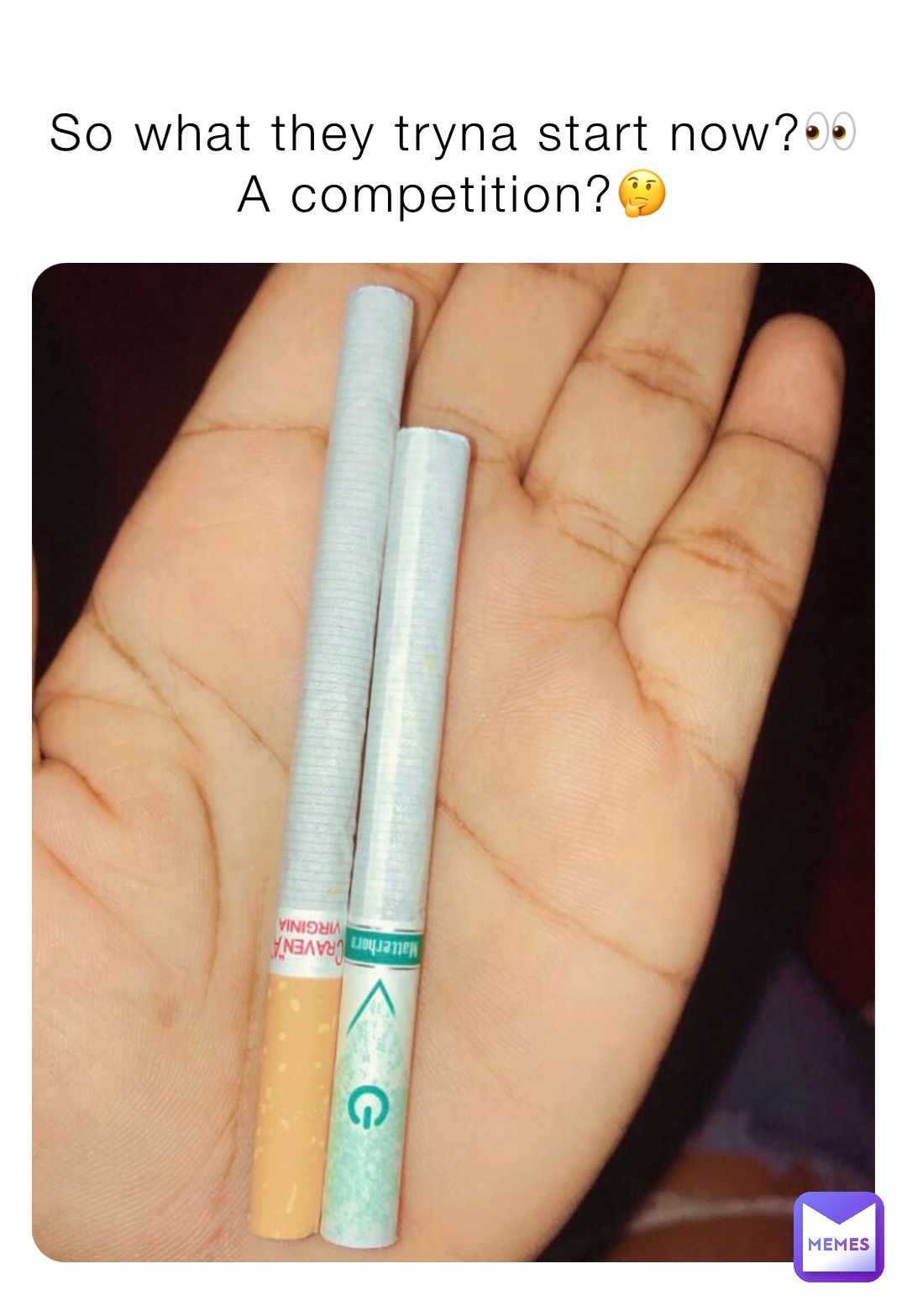 So what they tryna start now?👀
A competition?🤔