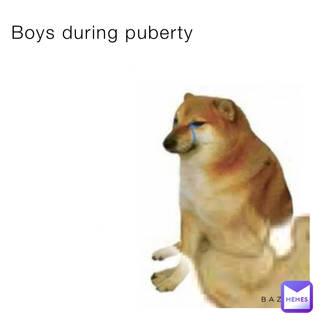 Boys during puberty