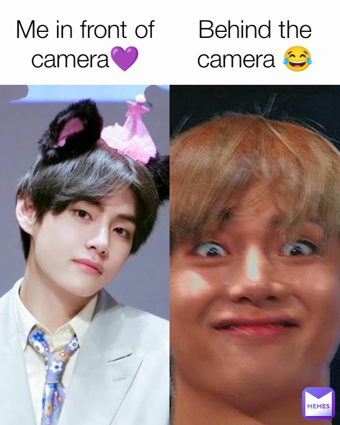 Behind the camera 😂 Me in front of camera💜