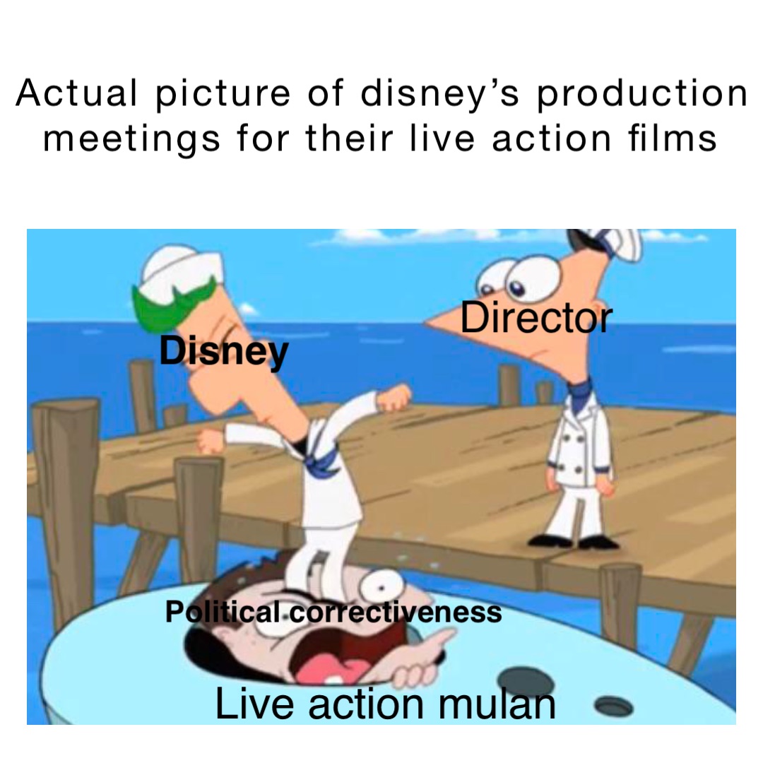 Actual picture of Disney’s production meetings for their live action