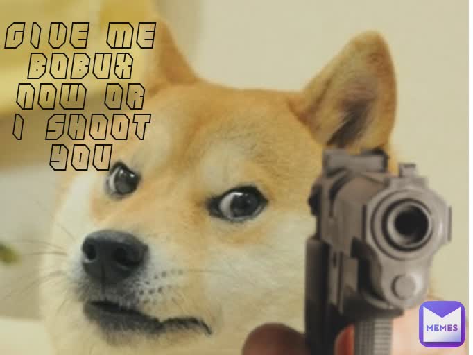 give me bobux NOW OR I SHOOT YOU