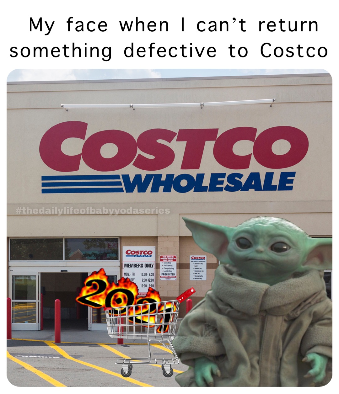 My face when I can’t return something defective to Costco