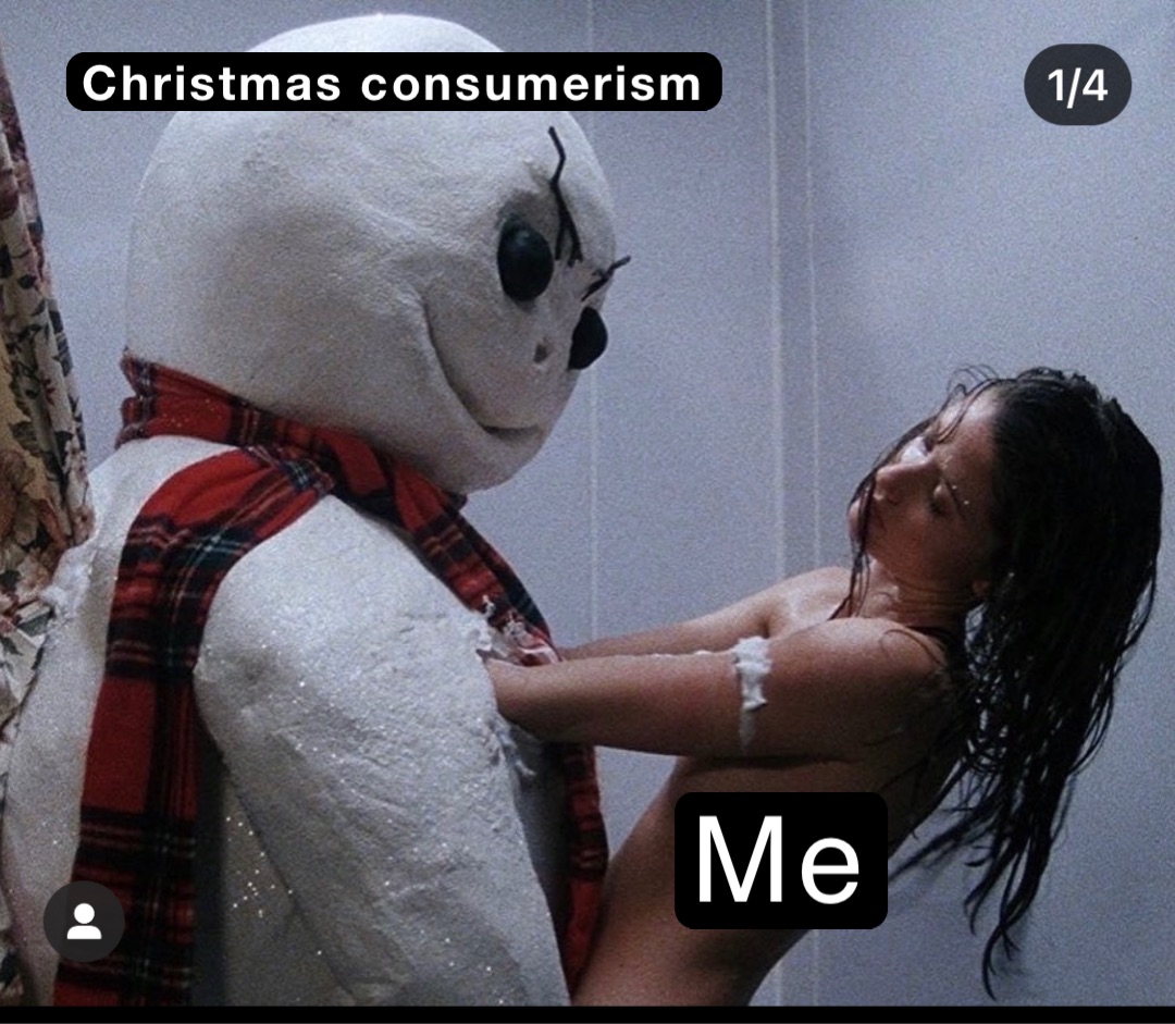Christmas consumerism Me