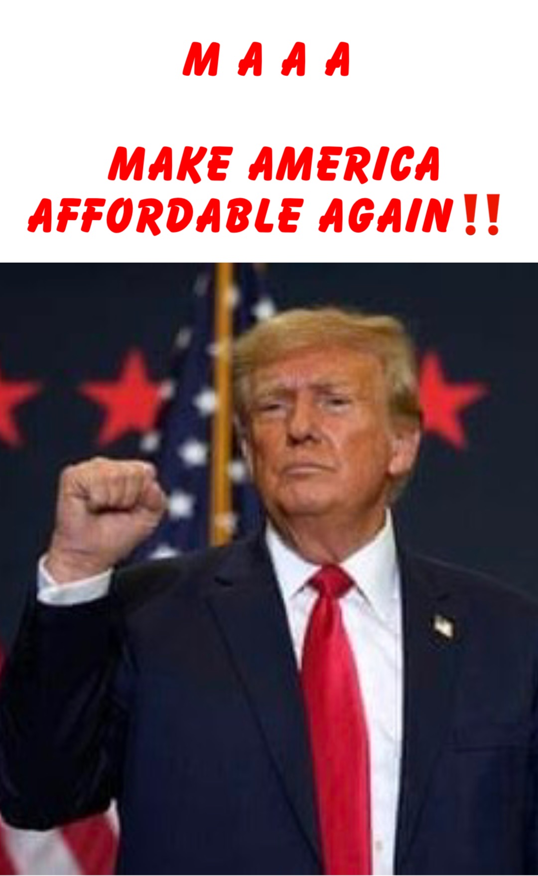 M A A A

MAKE AMERICA AFFORDABLE AGAIN‼️