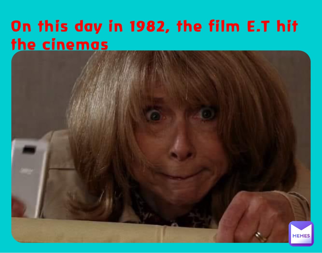 On this day in 1982, the film E.T hit the cinemas