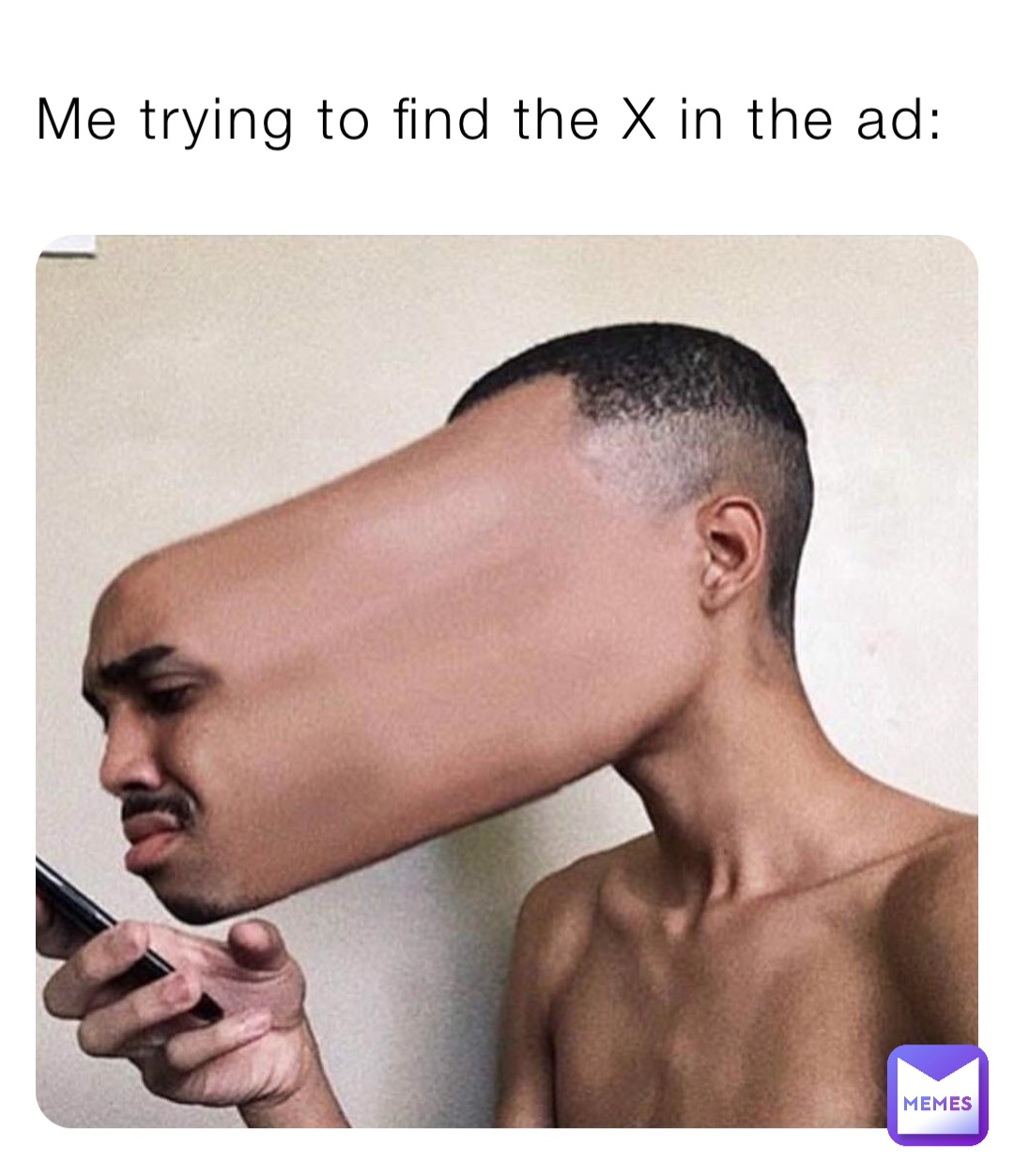 Me trying to find the X in the ad:
