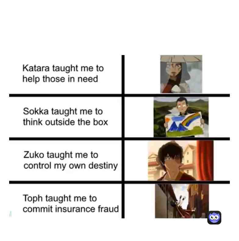 Yes Avatar the last airbender my favorite show