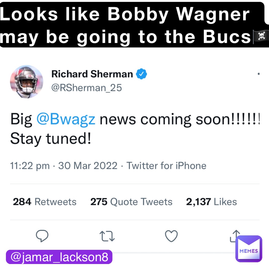 Looks like Bobby Wagner may be going to the Bucs🏴‍☠️