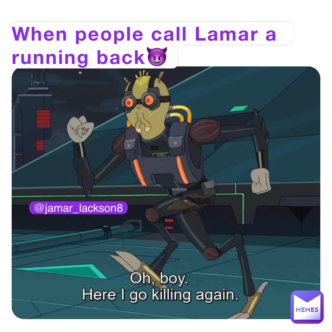 When people call Lamar a running back😈