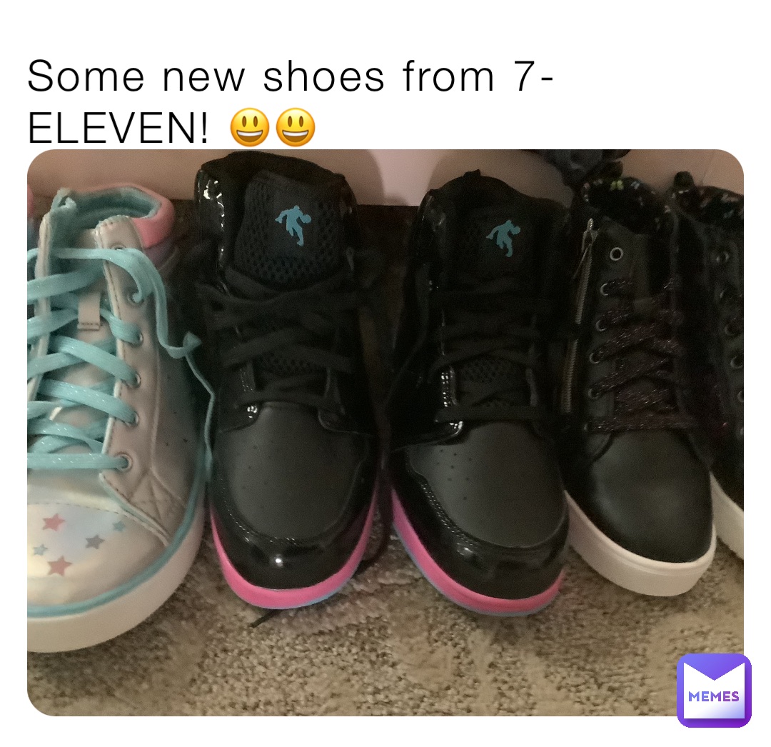 Some new shoes from 7-ELEVEN! 😃😃