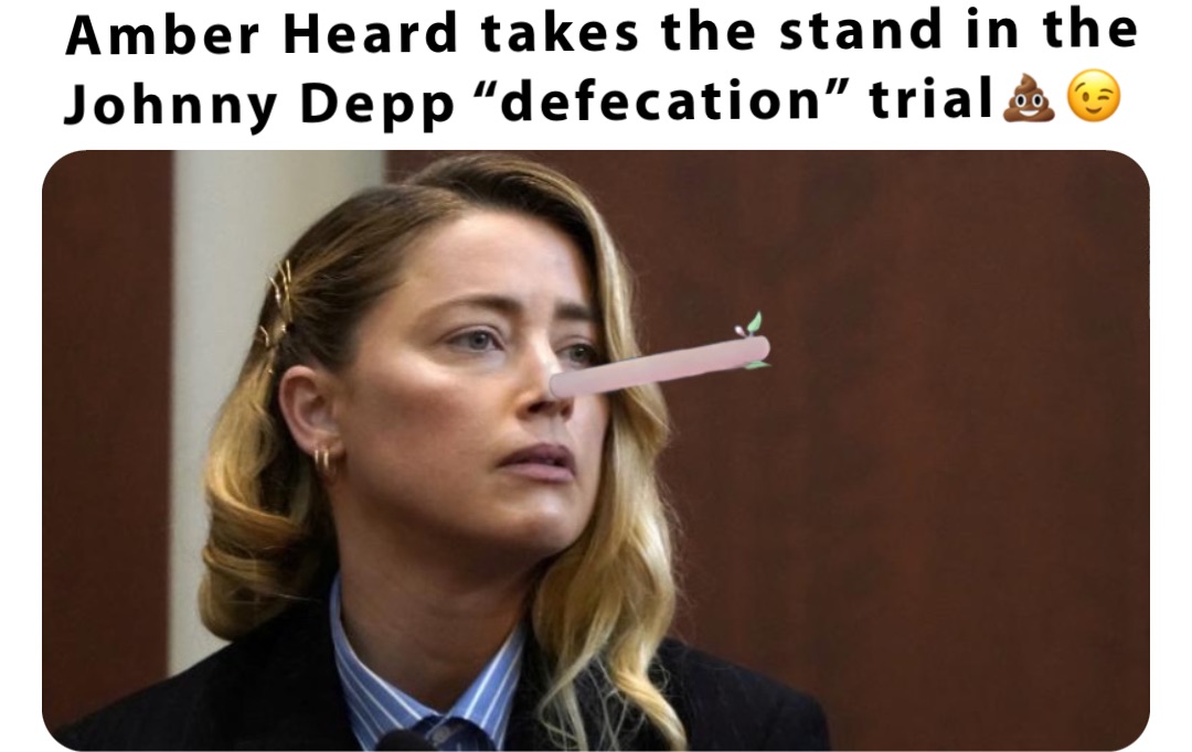 Amber Heard takes the stand in the Johnny Depp “defecation” trial💩😉