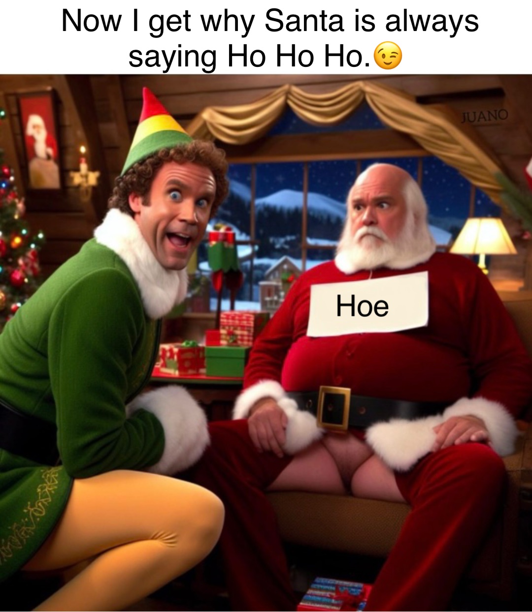 Now I get why Santa is always 
saying Ho Ho Ho.😉 Hoe
