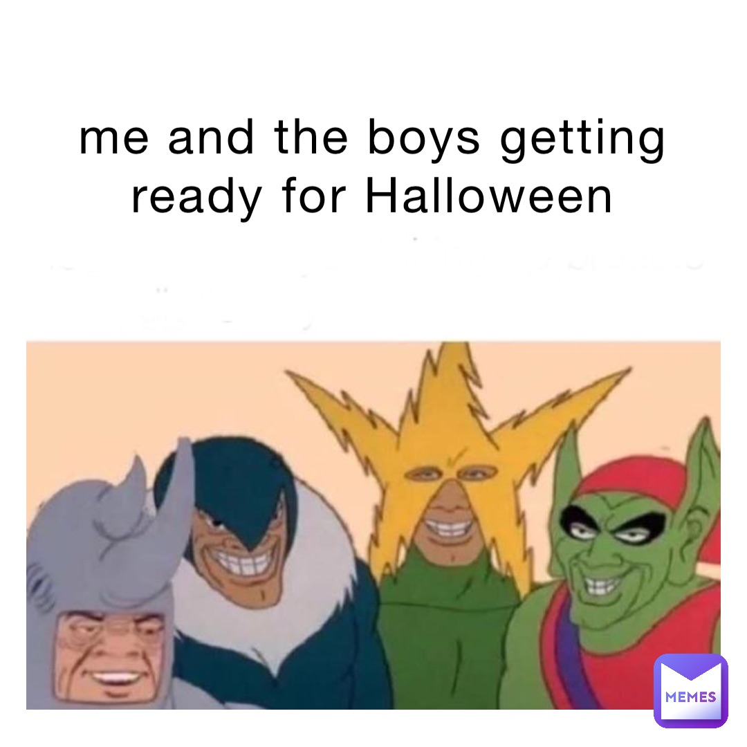 me and the boys getting ready for Halloween