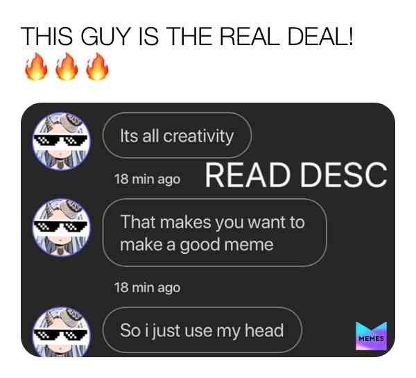 @MIXTZ_Eri This guy inspired me so much for my memes and every meme he makes is a masterpiece. He deserves to be at the top 🐐🙏🏾❤️ #hype #funny #masterpiece #smart