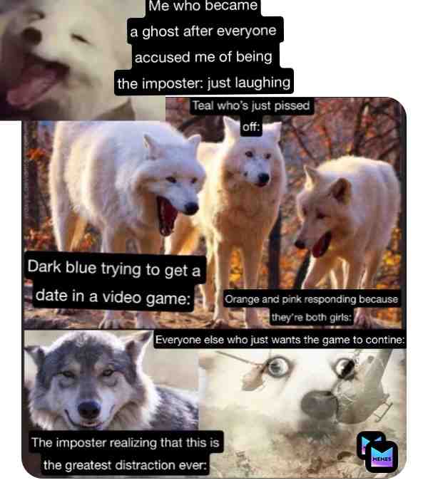 True story about something that happened while I was playing among us. If you want to see the context check the post before this. #amongus #amongusgame #laughingwolvesmeme #vietnamwarmemes #vietnamflashbacks #juicymemes #dankmemes #goodmemes