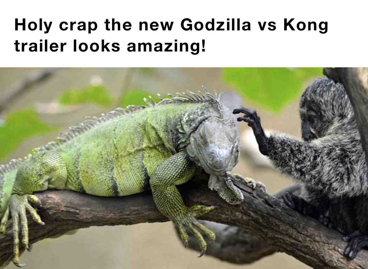 So excited to watch the new Ultra-realistic trailer. #godzillavskong #godzillamemes #teamgodzilla #teamkong #teammechagodzilla