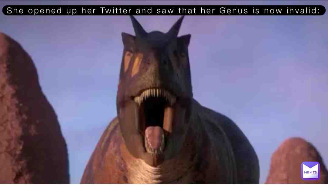 RIP Saurophaganax, you would loved being a valid genus.😔  #dinosaurmemes
