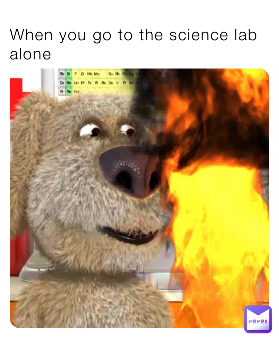 When you go to the science lab alone