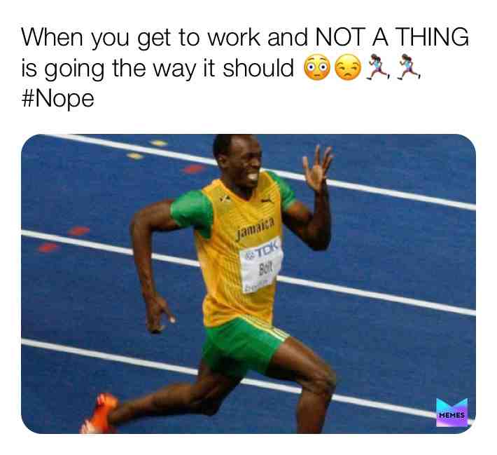 #ImOut  #NotToday  #UsainBolt