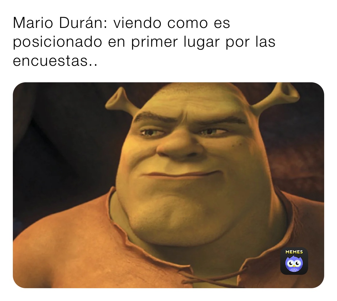 Mario Durán: viendo como es posicionado en primer lugar por las encuestas.. 