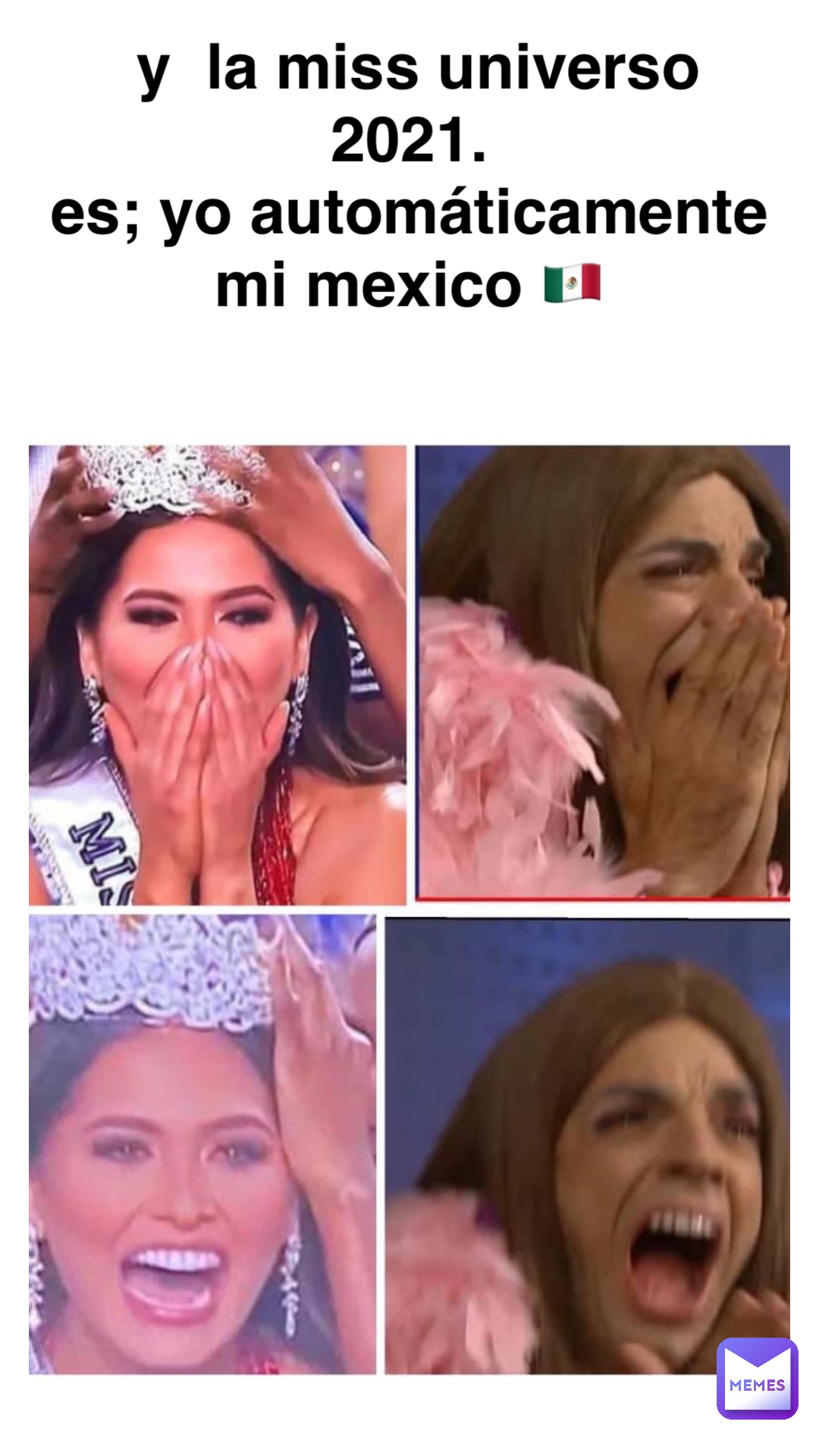 Y  la miss universo 2021.
Es; Yo Automáticamente
Mi Mexico 🇲🇽