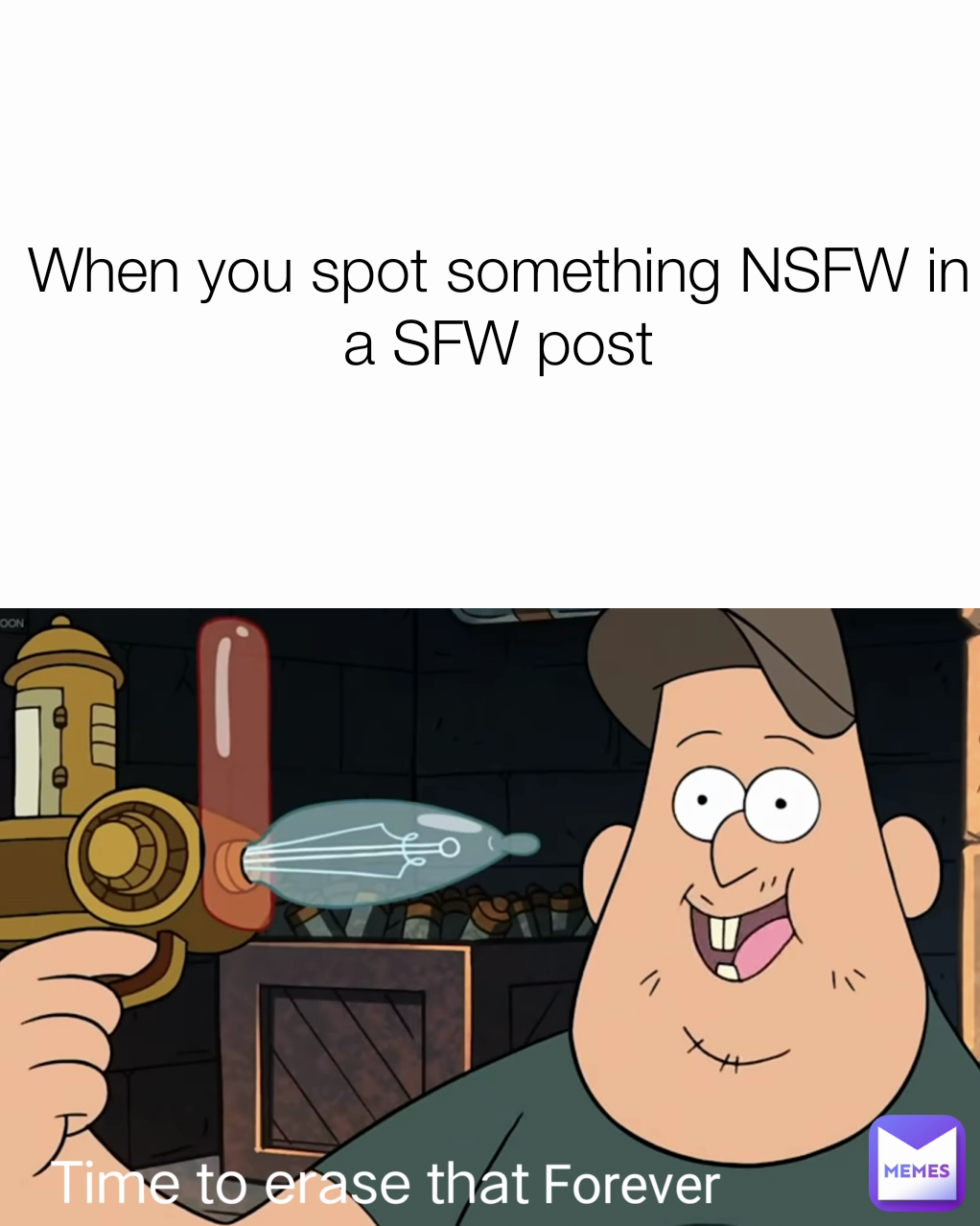 When you spot something NSFW in a SFW post | @DepressedSwede | Memes