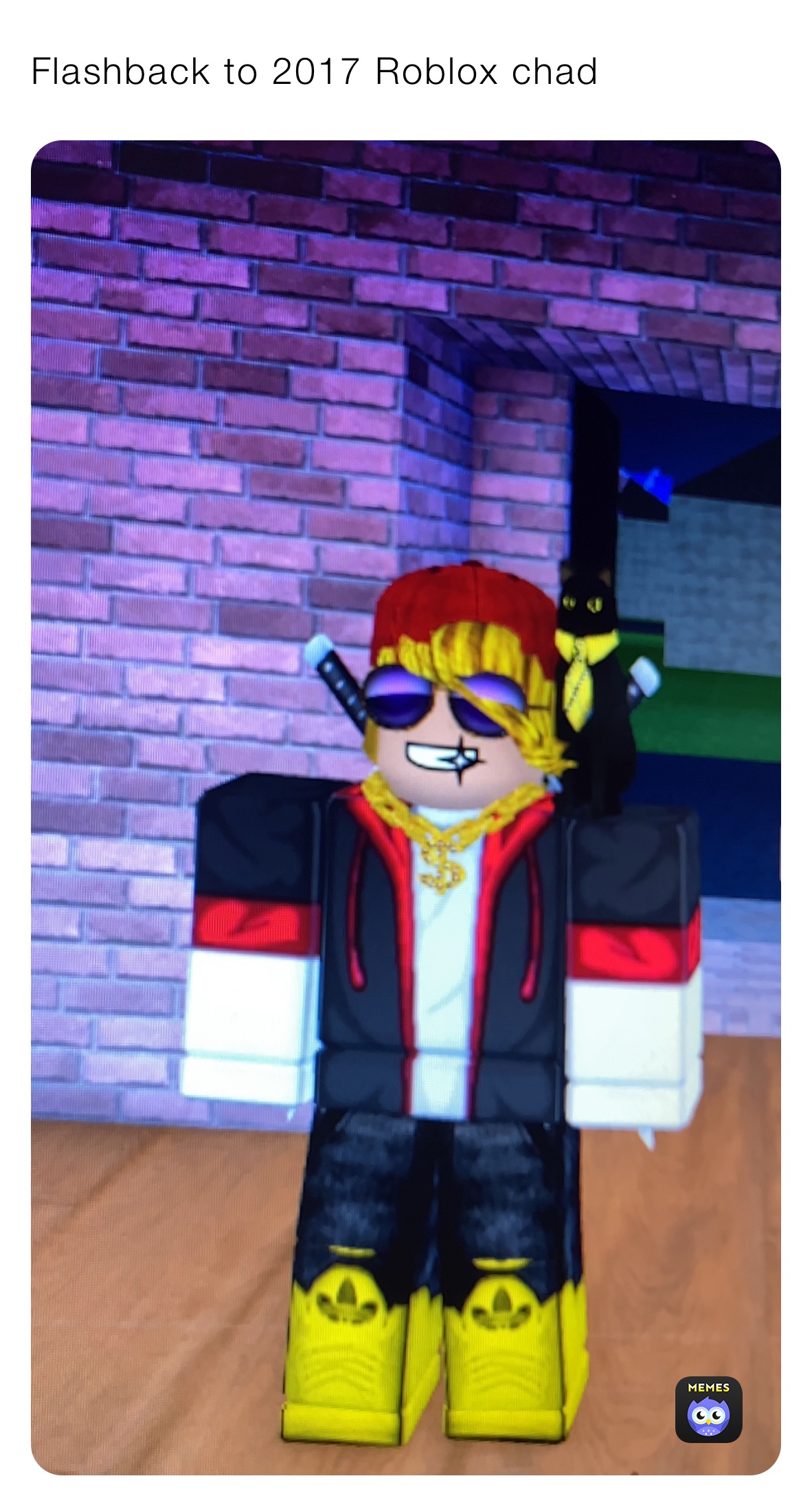 Flashback to 2017 Roblox chad