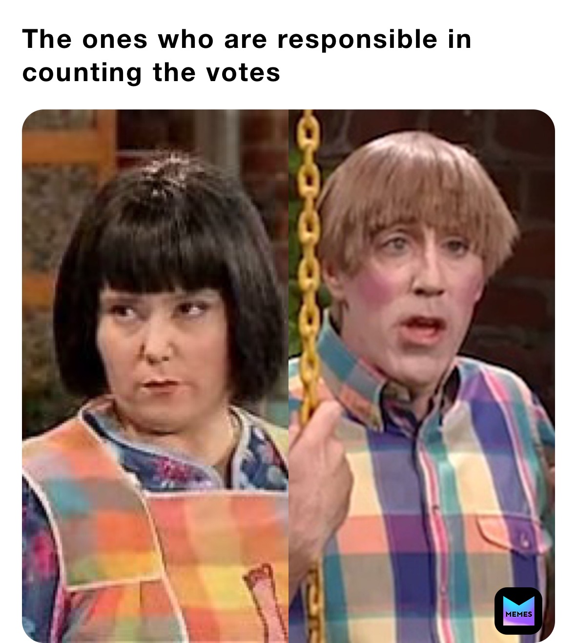 The ones who are responsible in counting the votes