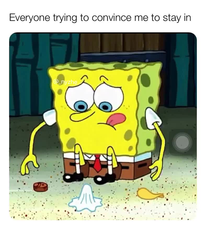 #coronavirus  #coronavirusmemes  #baltimore  #parties  #ykwtfgo  #covid19  #stayhome  #funny  #coronaviruschallenge  #spongebobmemes  #spongebob  #instagram  #hilarious  #followme  #fmoig
