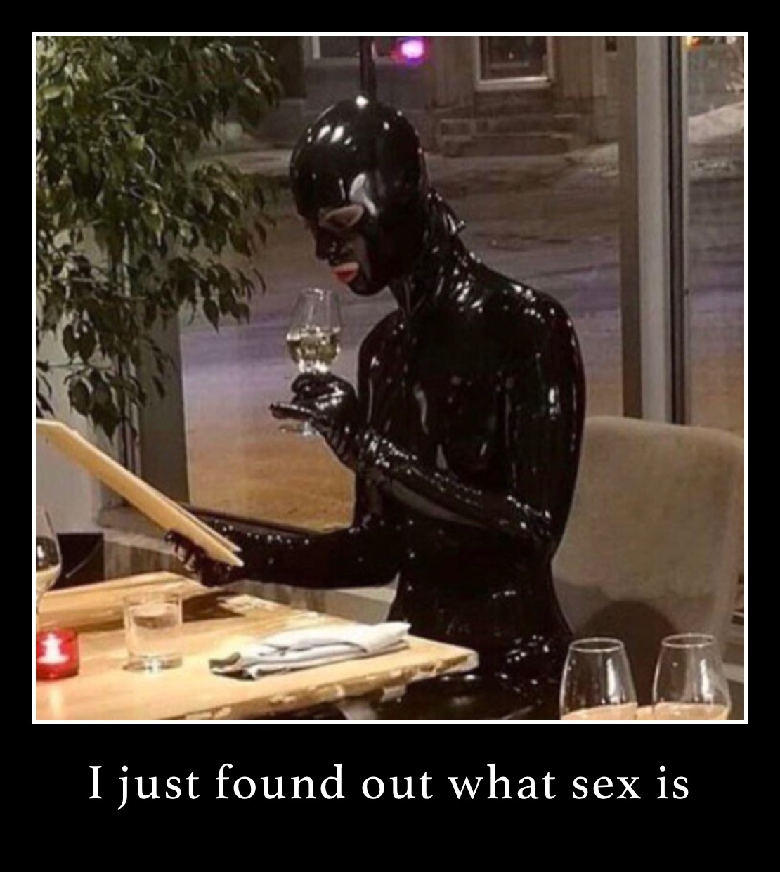 I just found out what sex is