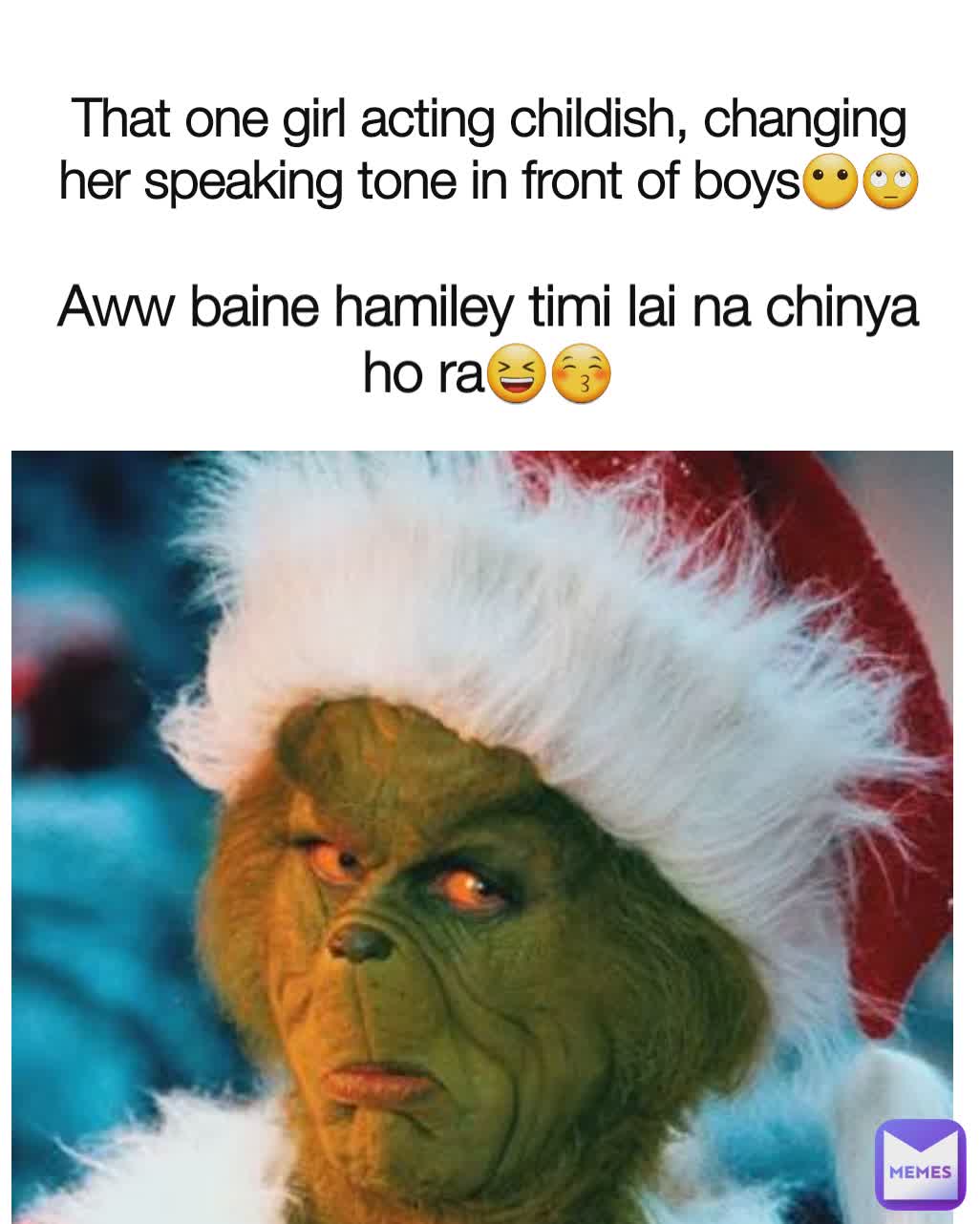 That one girl acting childish, changing her speaking tone in front of boys😶🙄 Aww baine hamiley timi lai na chinya ho ra😆😚