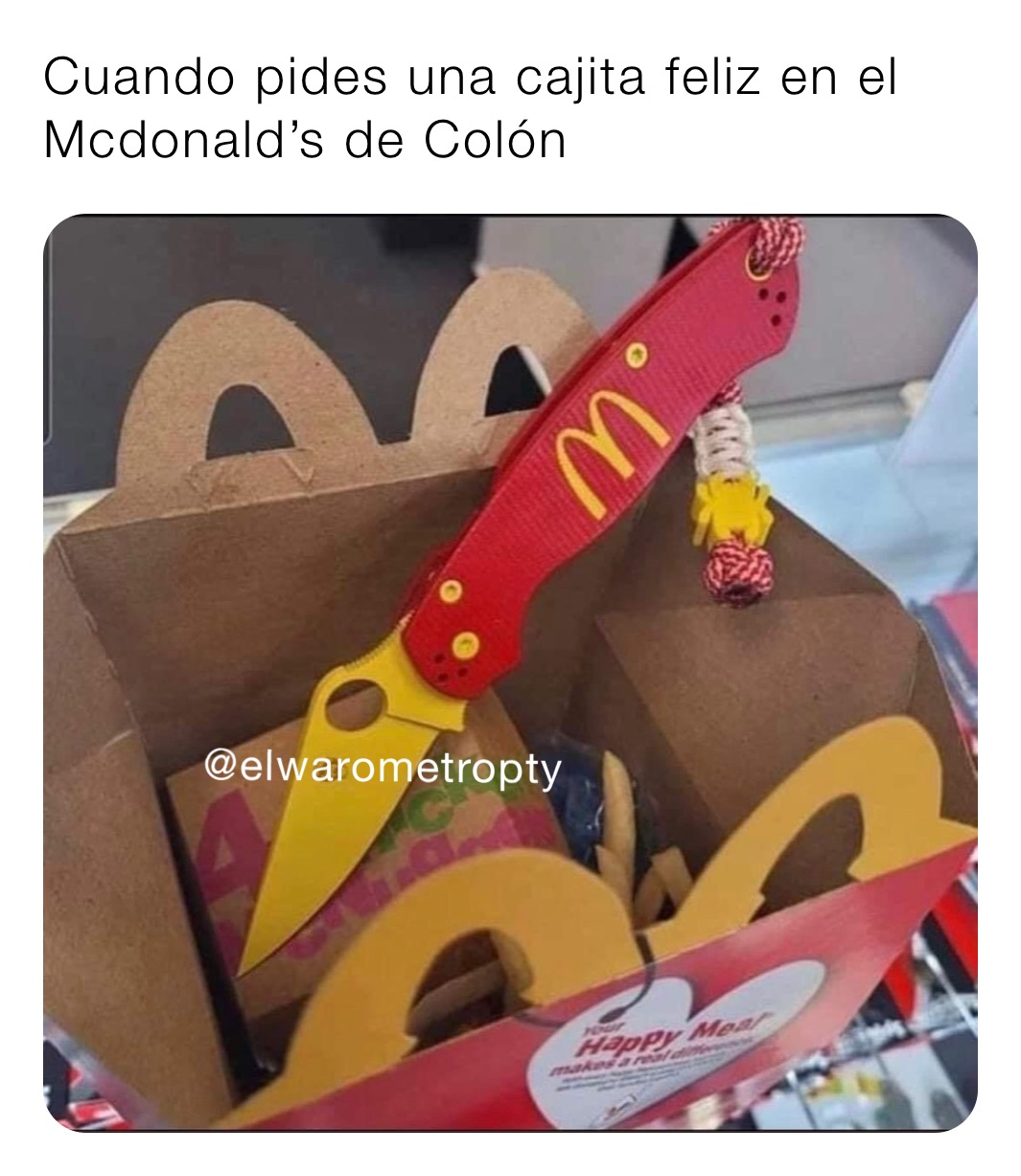 Cuando pides una cajita feliz en el Mcdonald’s de Colón