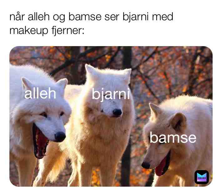 Meme shared by @bamse19