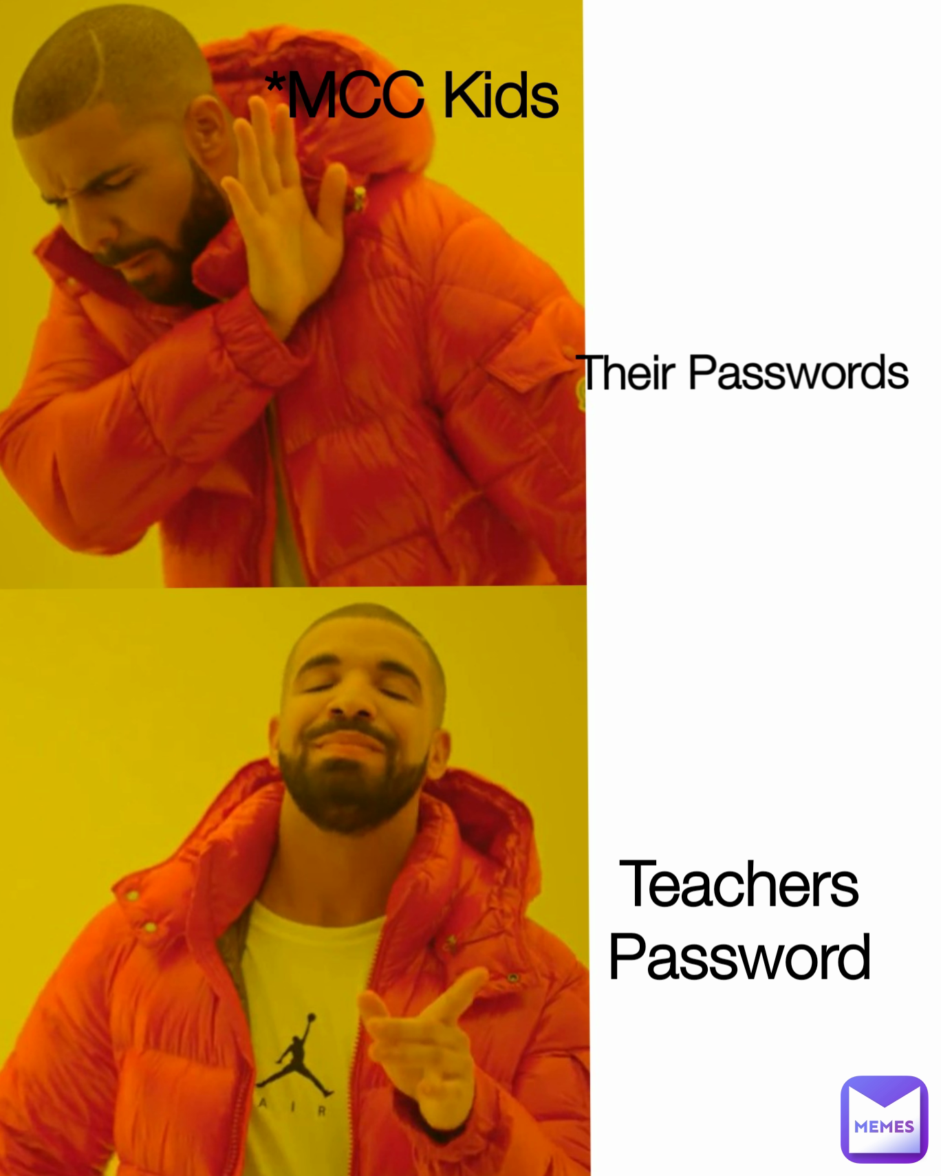 Their Passwords Teachers Password *MCC Kids