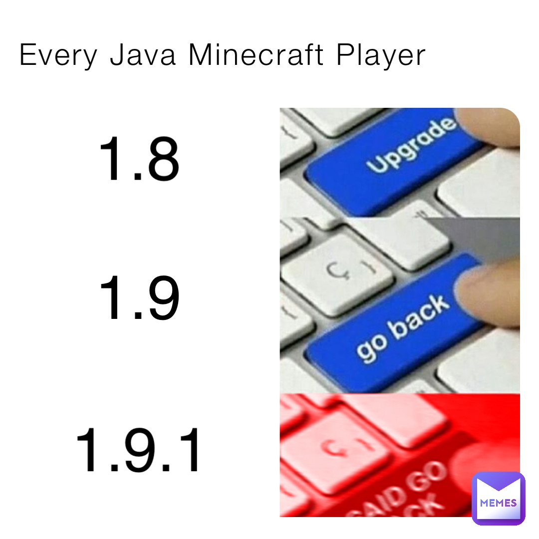 Every Java Minecraft Player 1.8 1.9 1.9.1