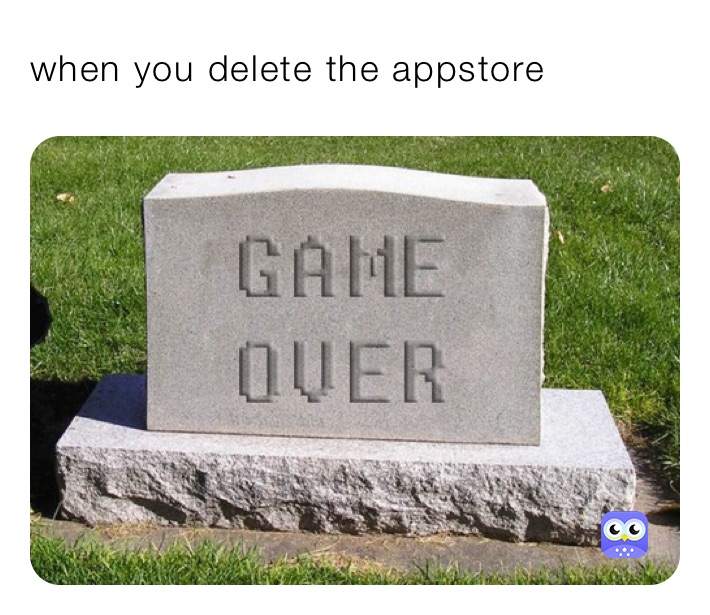 when you delete the appstore