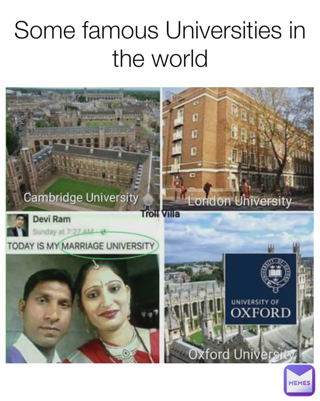 Some famous Universities in the world