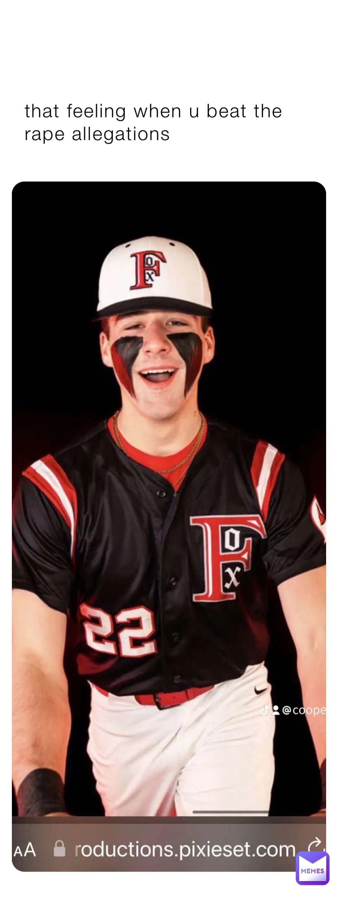 that feeling when u beat the rape allegations