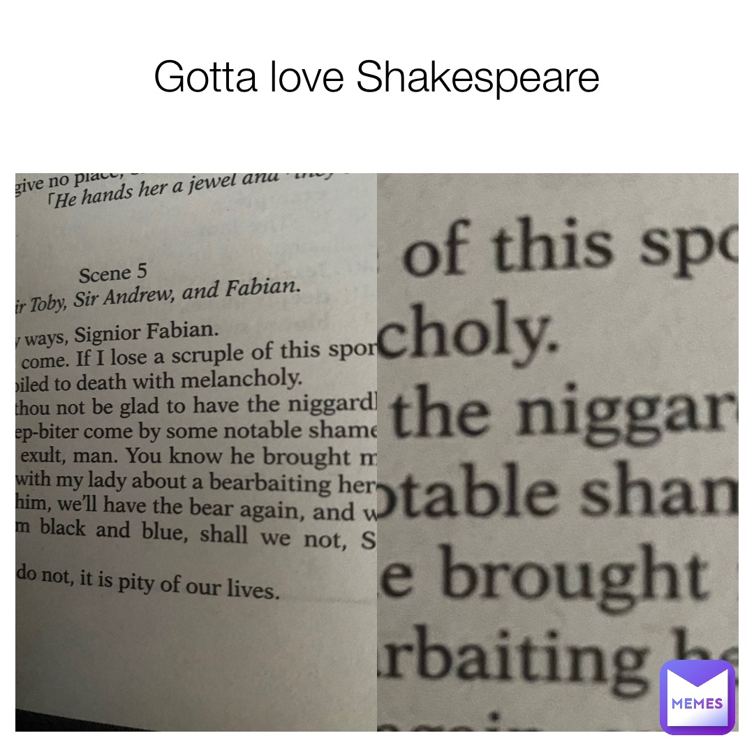 Gotta love Shakespeare