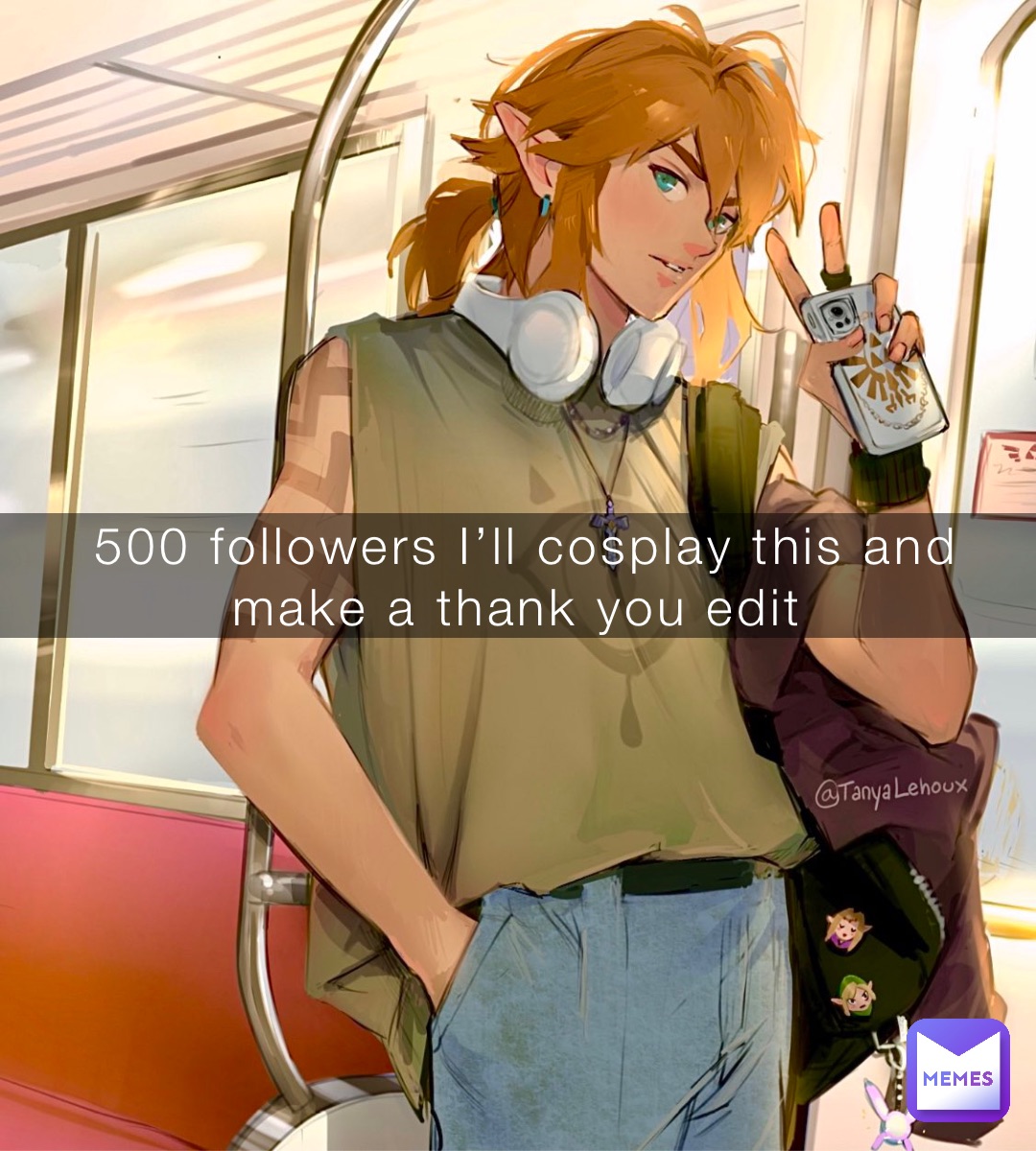 500 followers I’ll cosplay this and make a thank you edit