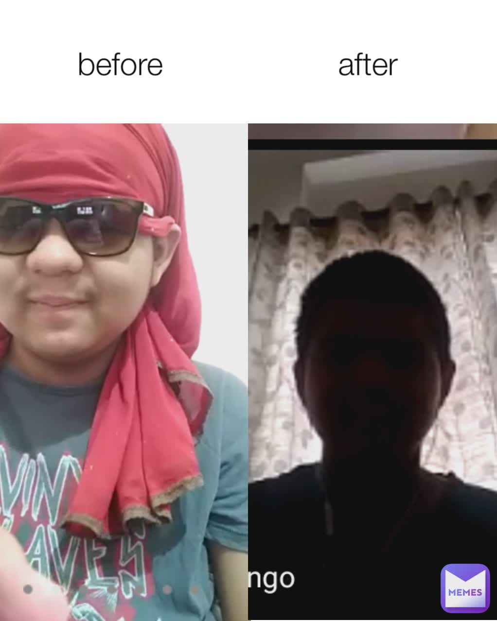 before  after 