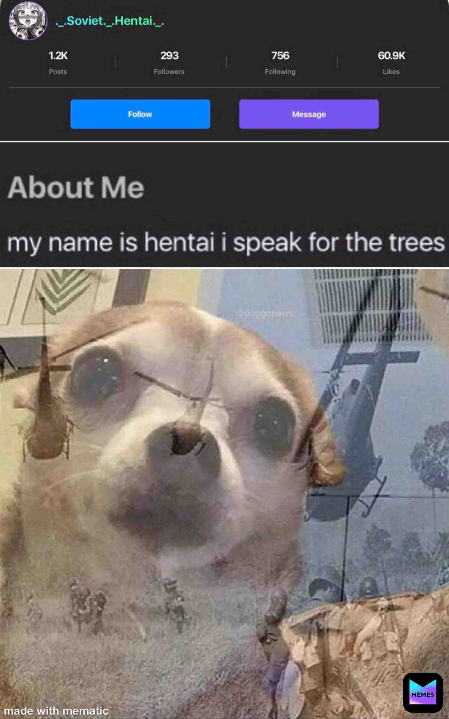 Everybody gangsta till @._.Soviet._.Hentai._. speak for the tree  #vietnamflashbacks
