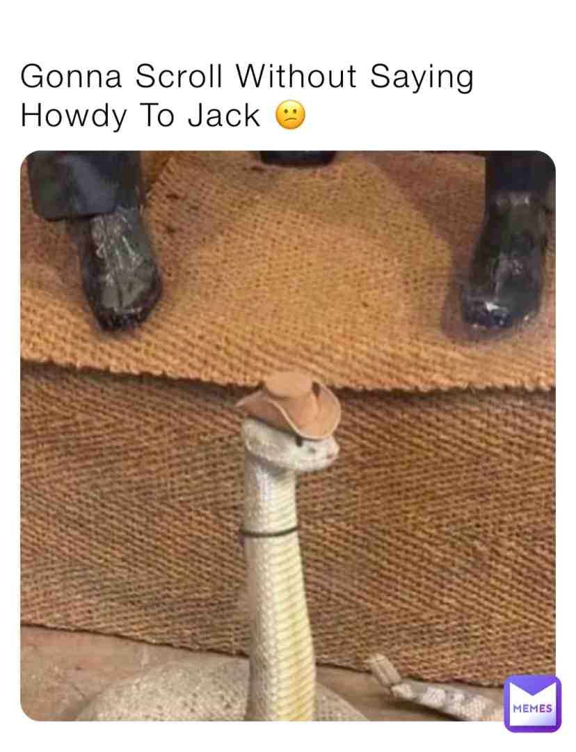Well Howdy There Jack Follow My Tiktok @fruntao_