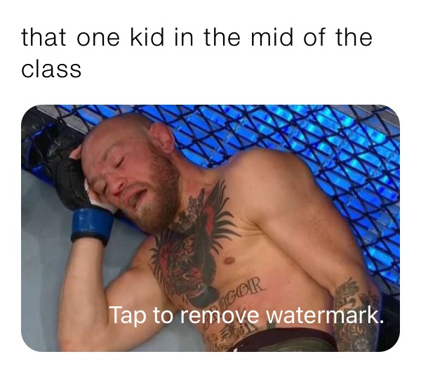 that one kid in the mid of the class 