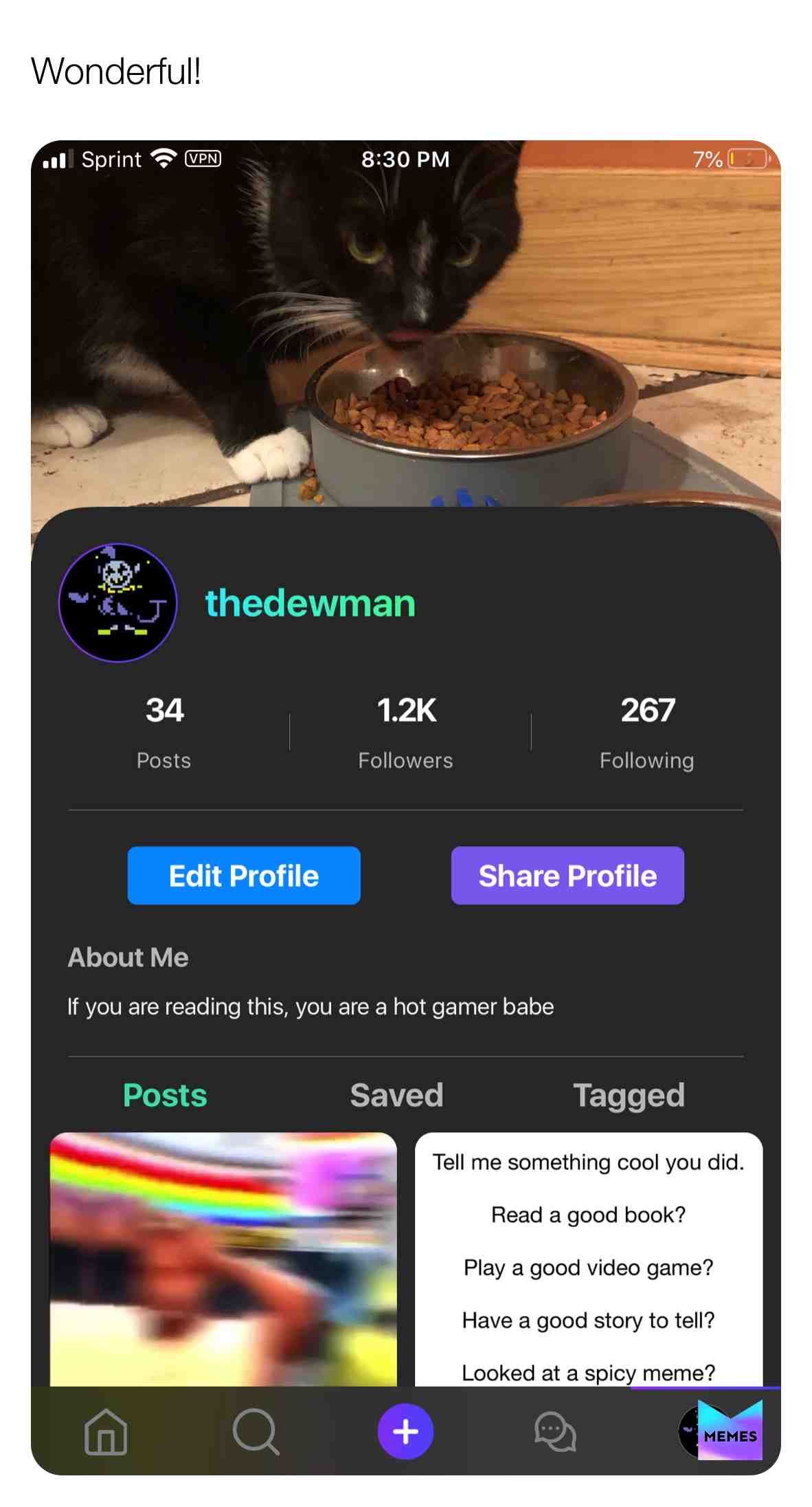Thank you guys for the support,I love you my little bottles of Dew