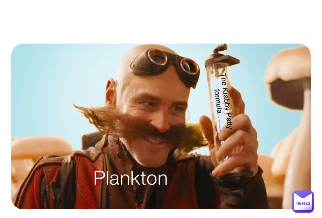 Plankton The Krabby Patty formula