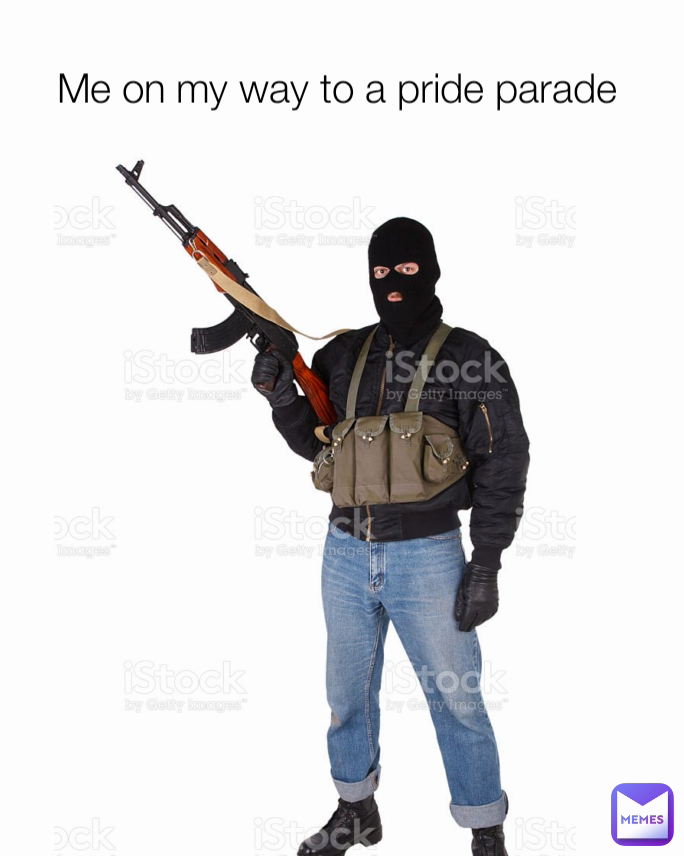 Me on my way to a pride parade 