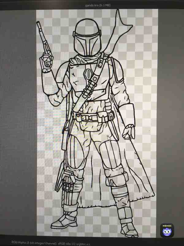 He\u2019s done, for now.
I might color it but I\u2019m not good at that, so this\u2019ll be it for now