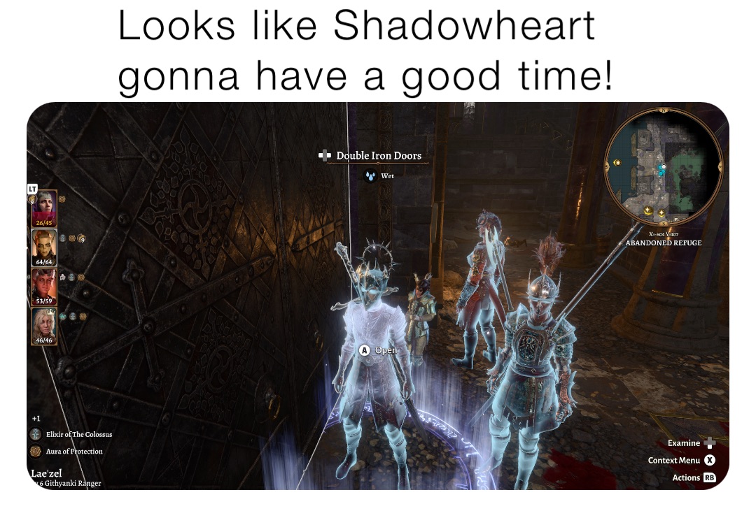 Looks like Shadowheart gonna have a good time!
