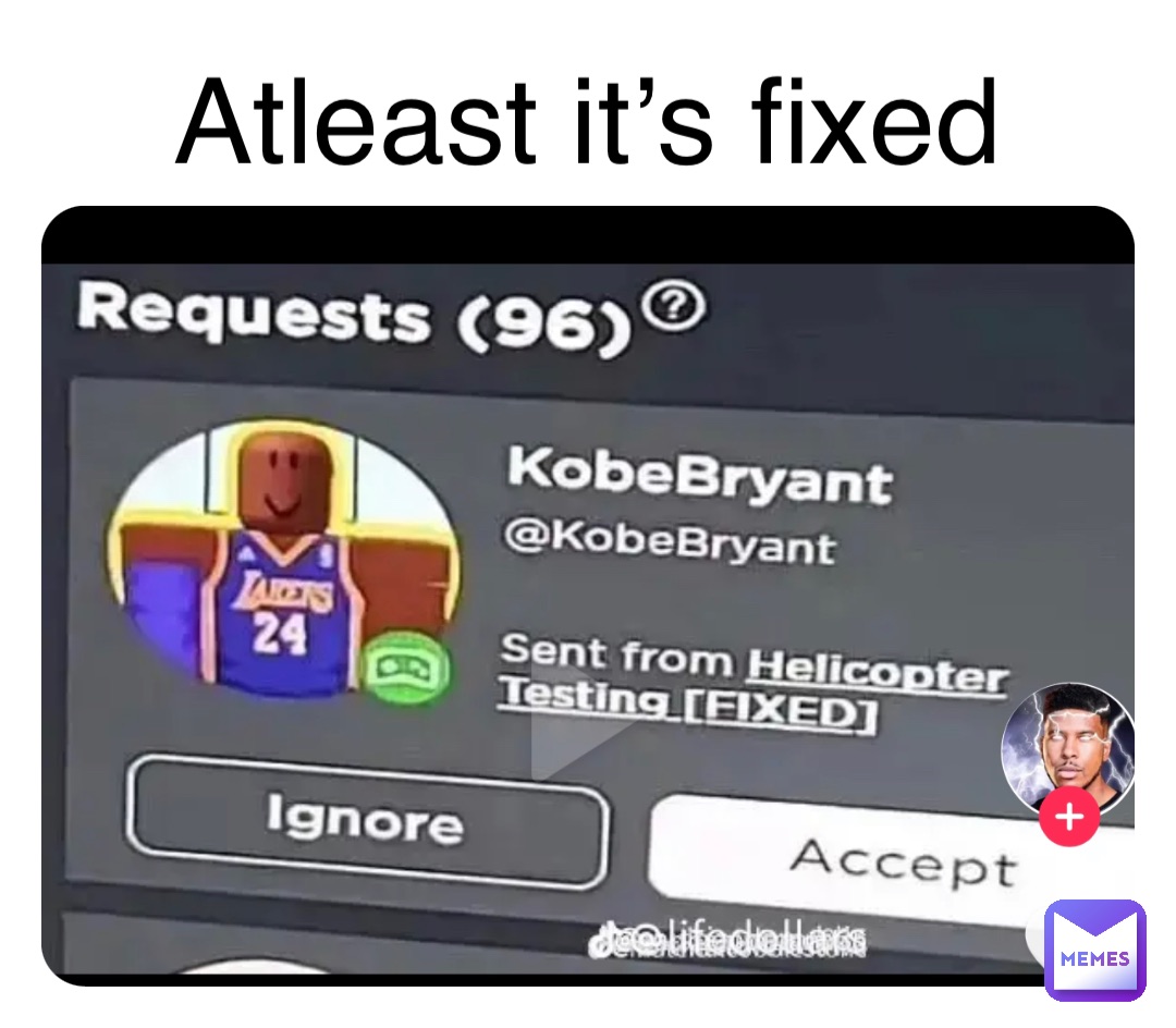 Atleast it’s fixed